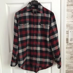 In Like-New JACHS Men’s Thick Heavy Flannel Button Down Shirt Size L